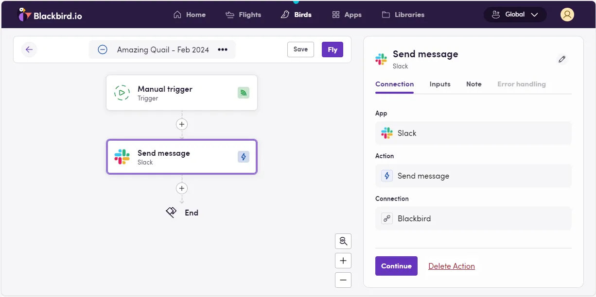Action added