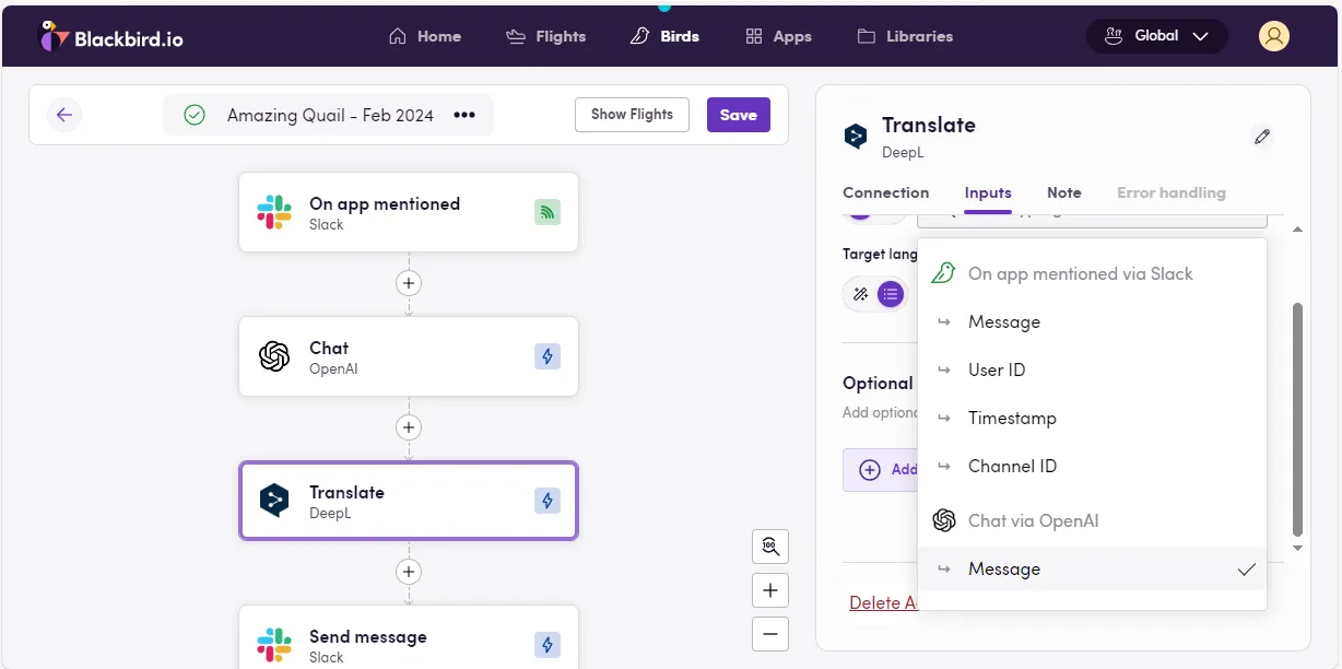 Open AI message