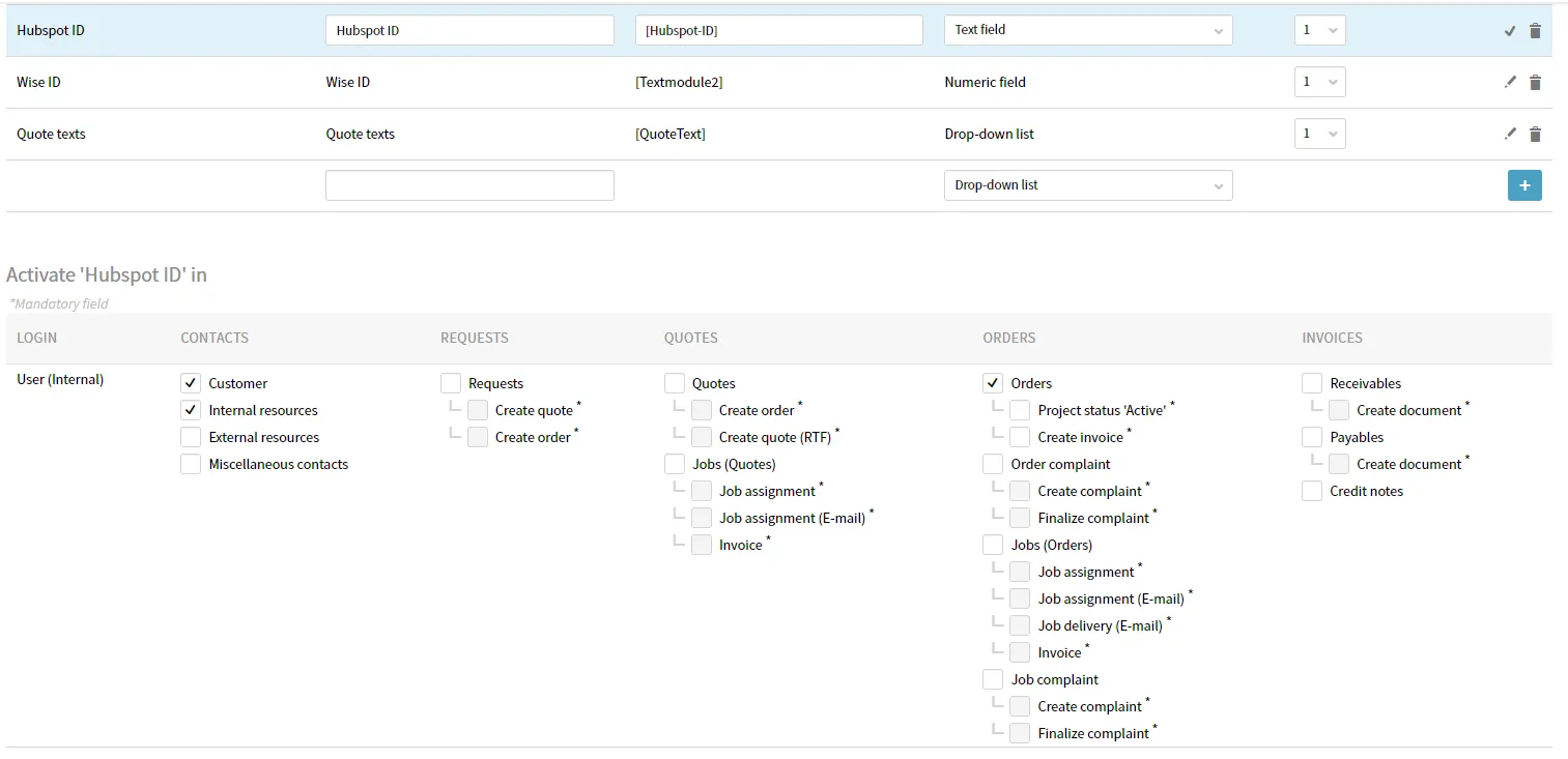 Plunet text module