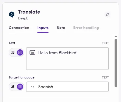 Translate filled